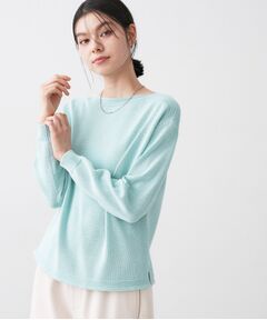 Dessin / デッサン ニット・セーター | 【洗える】ミドルゲージボートネックカラーニット