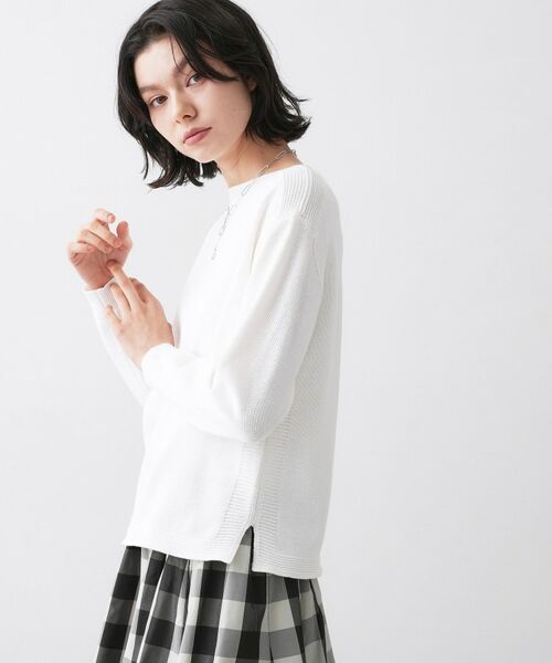 Dessin / デッサン ニット・セーター | 【洗える】ミドルゲージボートネックカラーニット | 詳細2