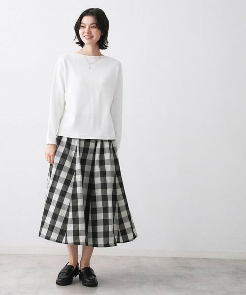 Dessin / デッサン ニット・セーター | 【洗える】ミドルゲージボートネックカラーニット | 詳細3