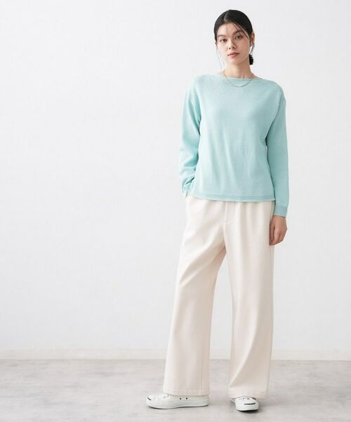 Dessin / デッサン ニット・セーター | 【洗える】ミドルゲージボートネックカラーニット | 詳細7