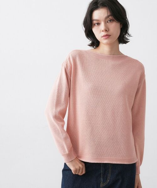 Dessin / デッサン ニット・セーター | 【洗える】ミドルゲージボートネックカラーニット | 詳細9