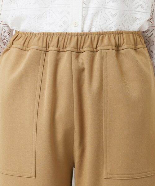 Dessin / デッサン パンツ | 【ウエストゴム/洗える】ツイルセミワイドパンツ | 詳細12