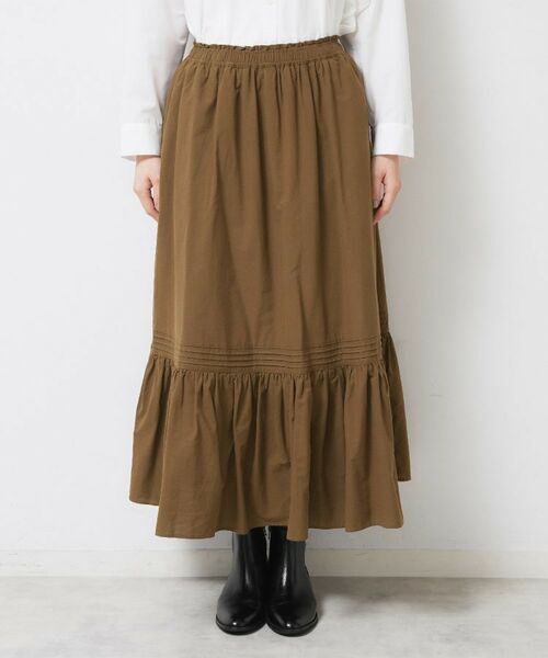 Dessin / デッサン ロング・マキシ丈スカート | 【ウエストゴム/洗える】コットンフレアスカート | 詳細13