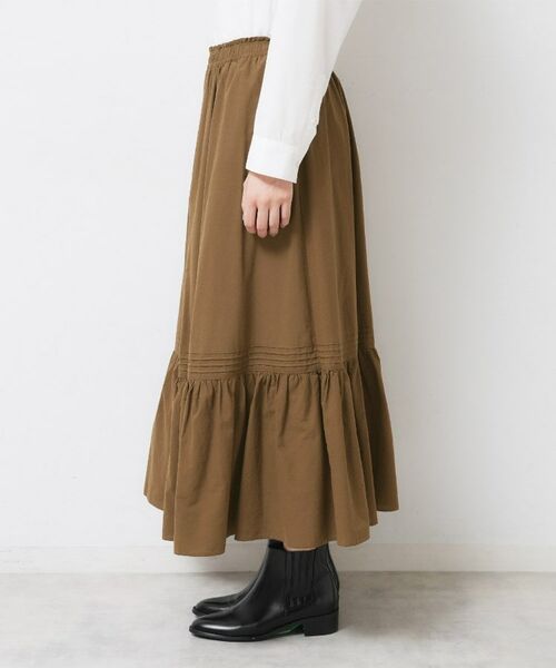 Dessin / デッサン ロング・マキシ丈スカート | 【ウエストゴム/洗える】コットンフレアスカート | 詳細14