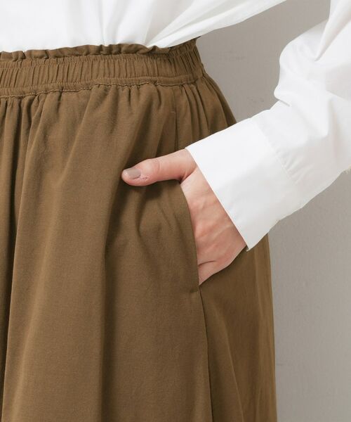 Dessin / デッサン ロング・マキシ丈スカート | 【ウエストゴム/洗える】コットンフレアスカート | 詳細18