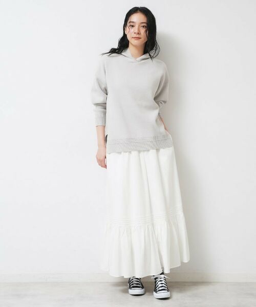 Dessin / デッサン ロング・マキシ丈スカート | 【ウエストゴム/洗える】コットンフレアスカート | 詳細2