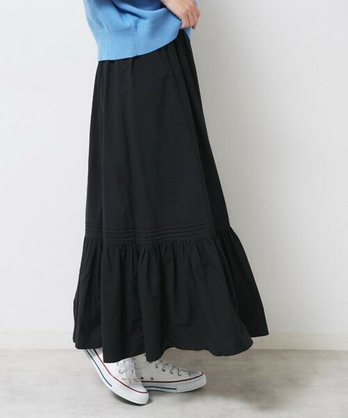 Dessin / デッサン ロング・マキシ丈スカート | 【ウエストゴム/洗える】コットンフレアスカート | 詳細6