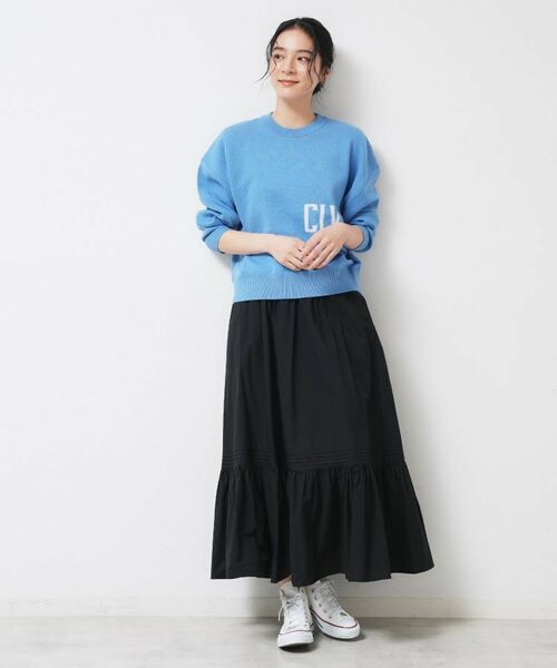 Dessin / デッサン ロング・マキシ丈スカート | 【ウエストゴム/洗える】コットンフレアスカート | 詳細7