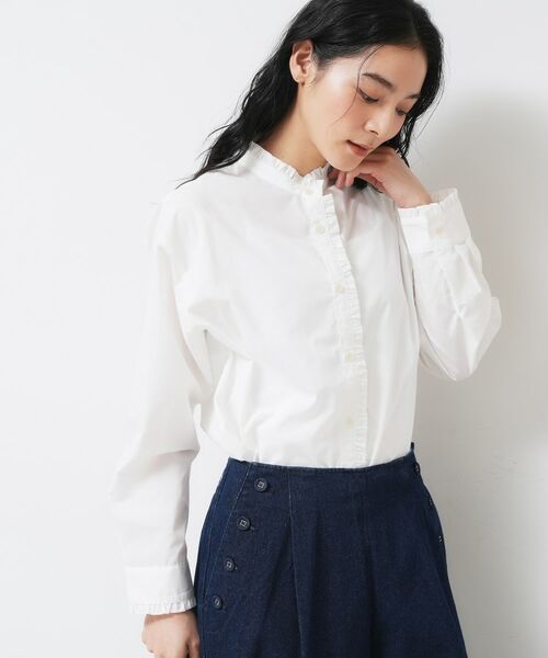 Dessin / デッサン シャツ・ブラウス | 【洗える】フリルネックブラウス | 詳細2