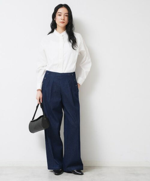 Dessin / デッサン シャツ・ブラウス | 【洗える】フリルネックブラウス | 詳細3