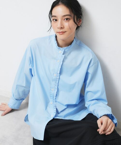 Dessin / デッサン シャツ・ブラウス | 【洗える】フリルネックブラウス | 詳細5