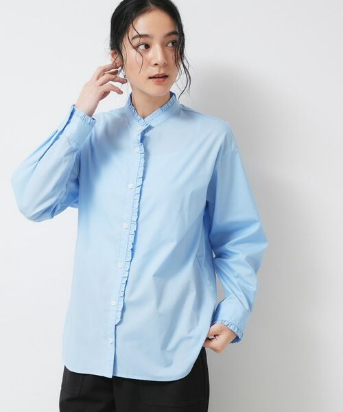 Dessin / デッサン シャツ・ブラウス | 【洗える】フリルネックブラウス | 詳細6