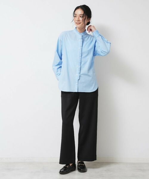 Dessin / デッサン シャツ・ブラウス | 【洗える】フリルネックブラウス | 詳細7