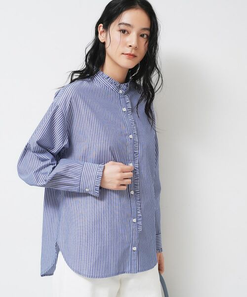 Dessin / デッサン シャツ・ブラウス | 【洗える】フリルネックブラウス | 詳細9