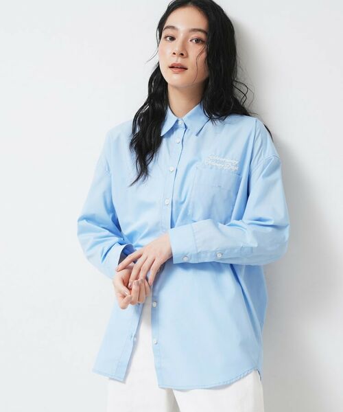Dessin / デッサン シャツ・ブラウス | 刺繍シャツ(サックスブルー(090))