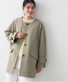 Dessin / デッサン その他アウター | 【花粉ガード/撥水加工/洗える】クルーネックスプリングコート