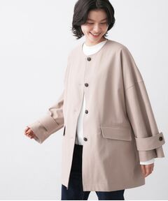 Dessin / デッサン その他アウター | 【花粉ガード/撥水加工/洗える】クルーネックスプリングコート