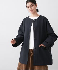 Dessin / デッサン その他アウター | 【花粉ガード/撥水加工/洗える】クルーネックスプリングコート