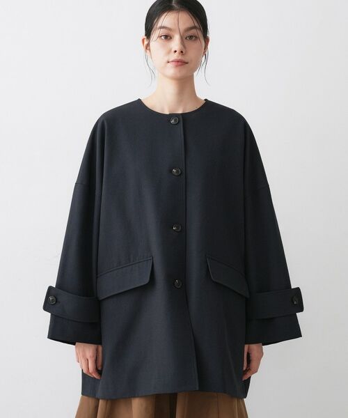 Dessin / デッサン その他アウター | 【花粉ガード/撥水加工/洗える】クルーネックスプリングコート | 詳細13