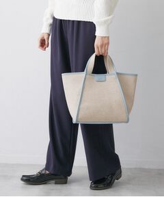 Dessin / デッサン トートバッグ | 【コットンリネン】 パイピングバッグ