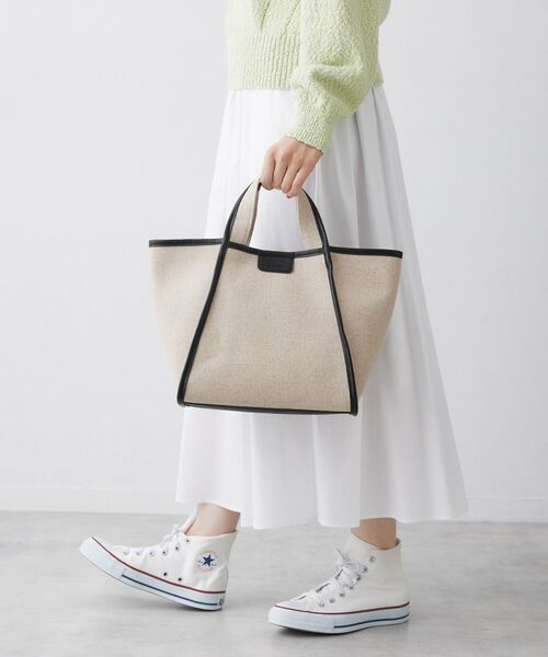 Dessin / デッサン トートバッグ | 【コットンリネン】 パイピングバッグ | 詳細3