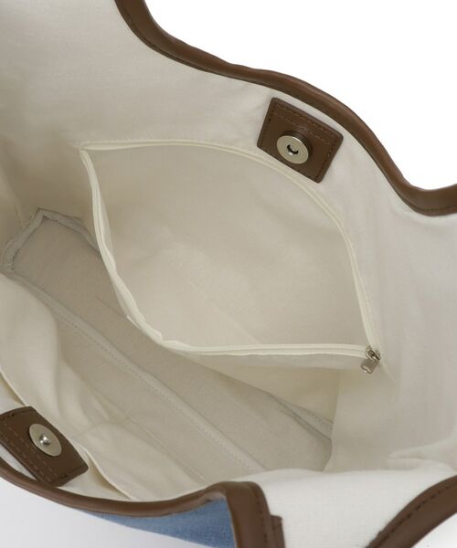 Dessin / デッサン トートバッグ | 【軽量】ロゴプリントデニム×帆布トートバッグ | 詳細13