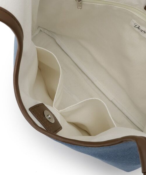 Dessin / デッサン トートバッグ | 【軽量】ロゴプリントデニム×帆布トートバッグ | 詳細14