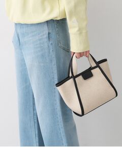 Dessin / デッサン ショルダーバッグ | 【軽量/2WAY】パイピングコットンリネンミニバッグ