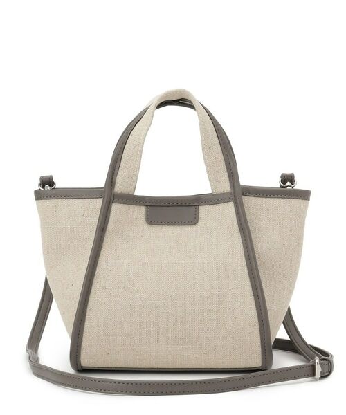 Dessin / デッサン ショルダーバッグ | 【軽量/2WAY】パイピングコットンリネンミニバッグ | 詳細11