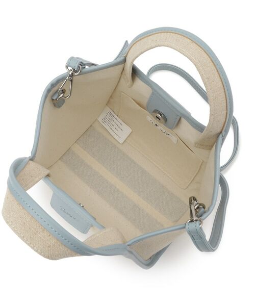 Dessin / デッサン ショルダーバッグ | 【軽量/2WAY】パイピングコットンリネンミニバッグ | 詳細15