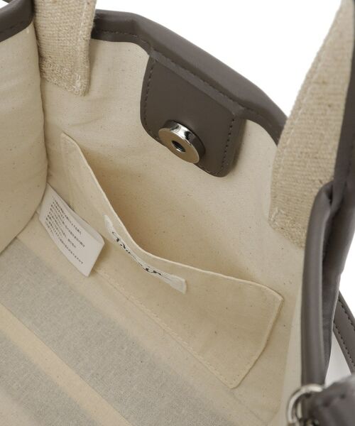 Dessin / デッサン ショルダーバッグ | 【軽量/2WAY】パイピングコットンリネンミニバッグ | 詳細17