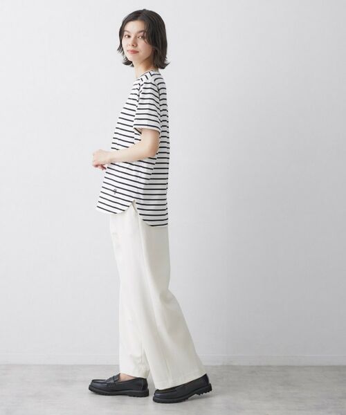 Dessin / デッサン カットソー | 【洗える】半袖シャツテールカットソー | 詳細11