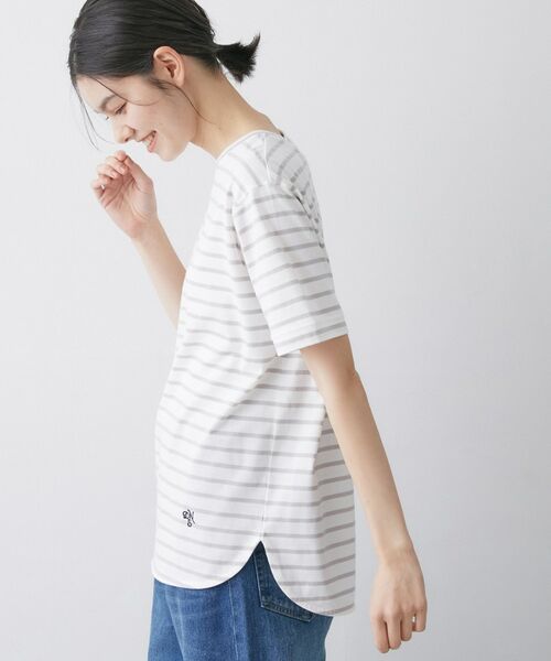 Dessin / デッサン カットソー | 【洗える】半袖シャツテールカットソー | 詳細6