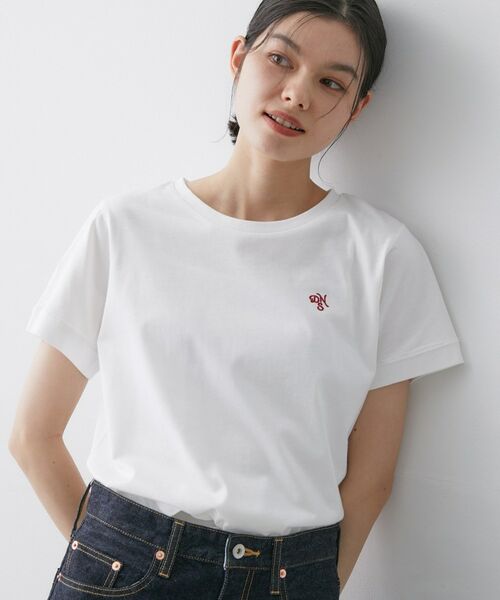 Dessin / デッサン カットソー | 【洗える】半袖ボックスシルエットカットソー(ホワイト(002))