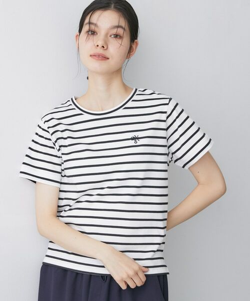 Dessin / デッサン カットソー | 【洗える】半袖ボックスシルエットカットソー(ネイビー(394))