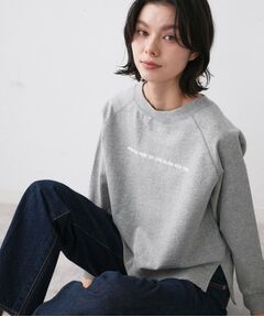 Dessin / デッサン カットソー | 【洗える】ラグラン切り替えミニロゴカットソー