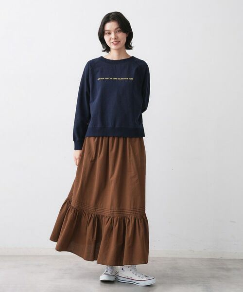 Dessin / デッサン カットソー | 【洗える】ラグラン切り替えミニロゴカットソー | 詳細11