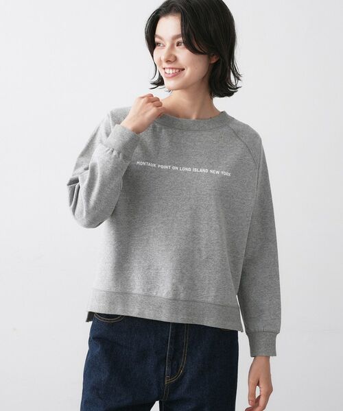 Dessin / デッサン カットソー | 【洗える】ラグラン切り替えミニロゴカットソー | 詳細6