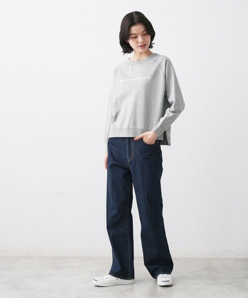 Dessin / デッサン カットソー | 【洗える】ラグラン切り替えミニロゴカットソー | 詳細7