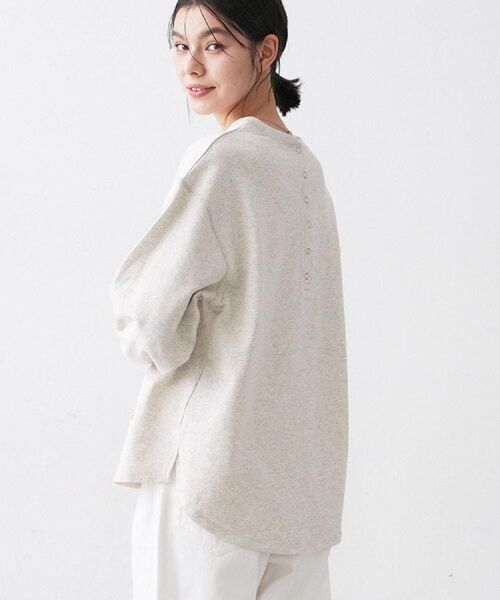 Dessin / デッサン カットソー | 【360度可愛い・洗える】バックヘンリーカットソー | 詳細6