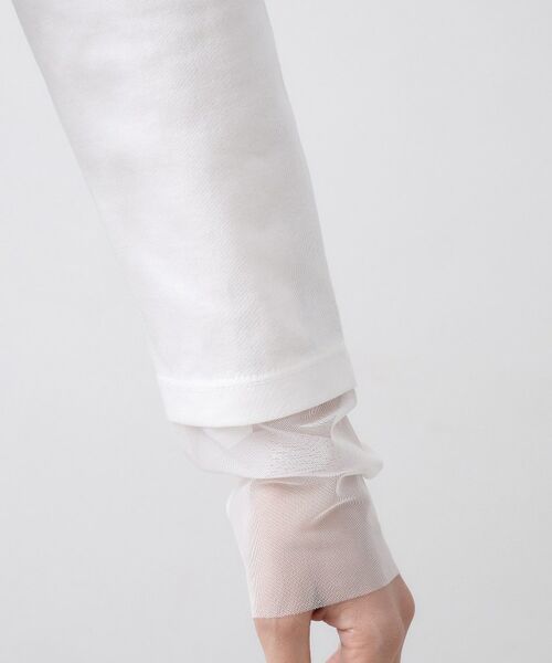 Dessin / デッサン カットソー | チュールボーダーロングTシャツ | 詳細4