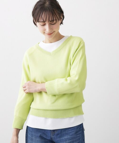 Dessin / デッサン ニット・セーター | コットンニット（ミントグリーン(021)）