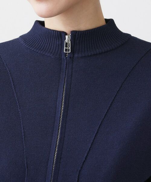 Dessin / デッサン レザーブルゾン・ジャケット | 【洗える】ニットジップブルゾン | 詳細12