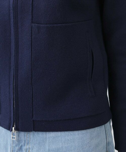 Dessin / デッサン レザーブルゾン・ジャケット | 【洗える】ニットジップブルゾン | 詳細15