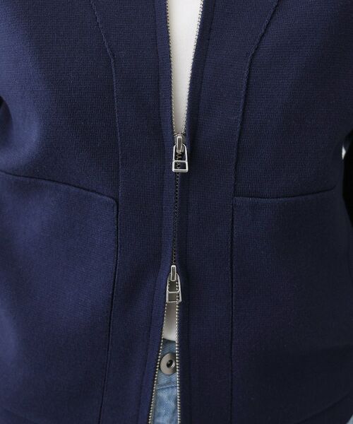 Dessin / デッサン レザーブルゾン・ジャケット | 【洗える】ニットジップブルゾン | 詳細16