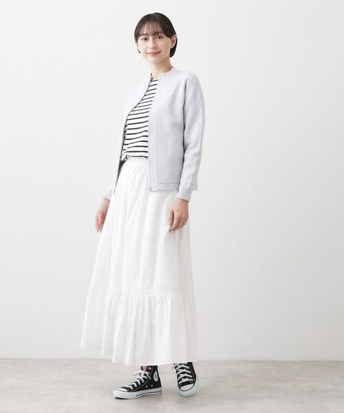 Dessin / デッサン レザーブルゾン・ジャケット | 【洗える】ニットジップブルゾン | 詳細3