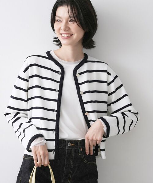 Dessin / デッサン カーディガン・ボレロ | ジャケットライクカーディガン(ネイビー(394))