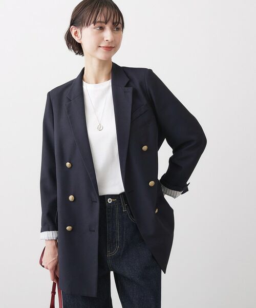Dessin / デッサン テーラードジャケット | ダブルジャケット（ネイビー(094)）