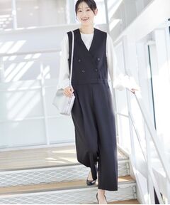 Dessin / デッサン サロペット・オールインワン | 【洗える】セットアップ風ジレオールインワン