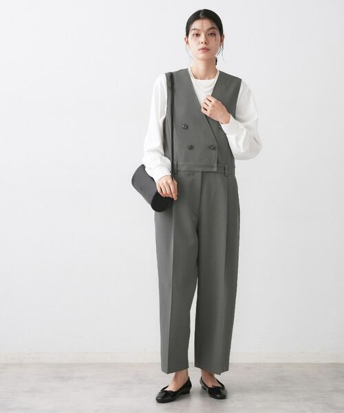 Dessin / デッサン サロペット・オールインワン | 【洗える】セットアップ風ジレオールインワン | 詳細3